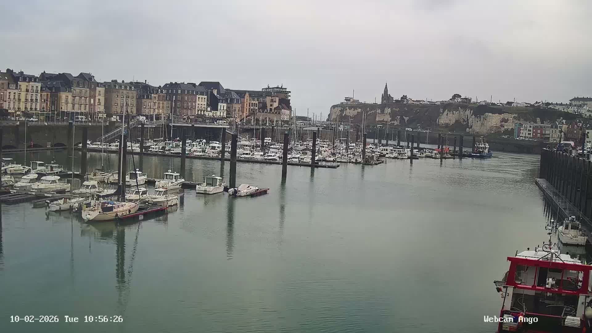 Dieppe, Port de Plaisance Marine Live Cam - Dieppe, Seine-Maritime, Normandie, France