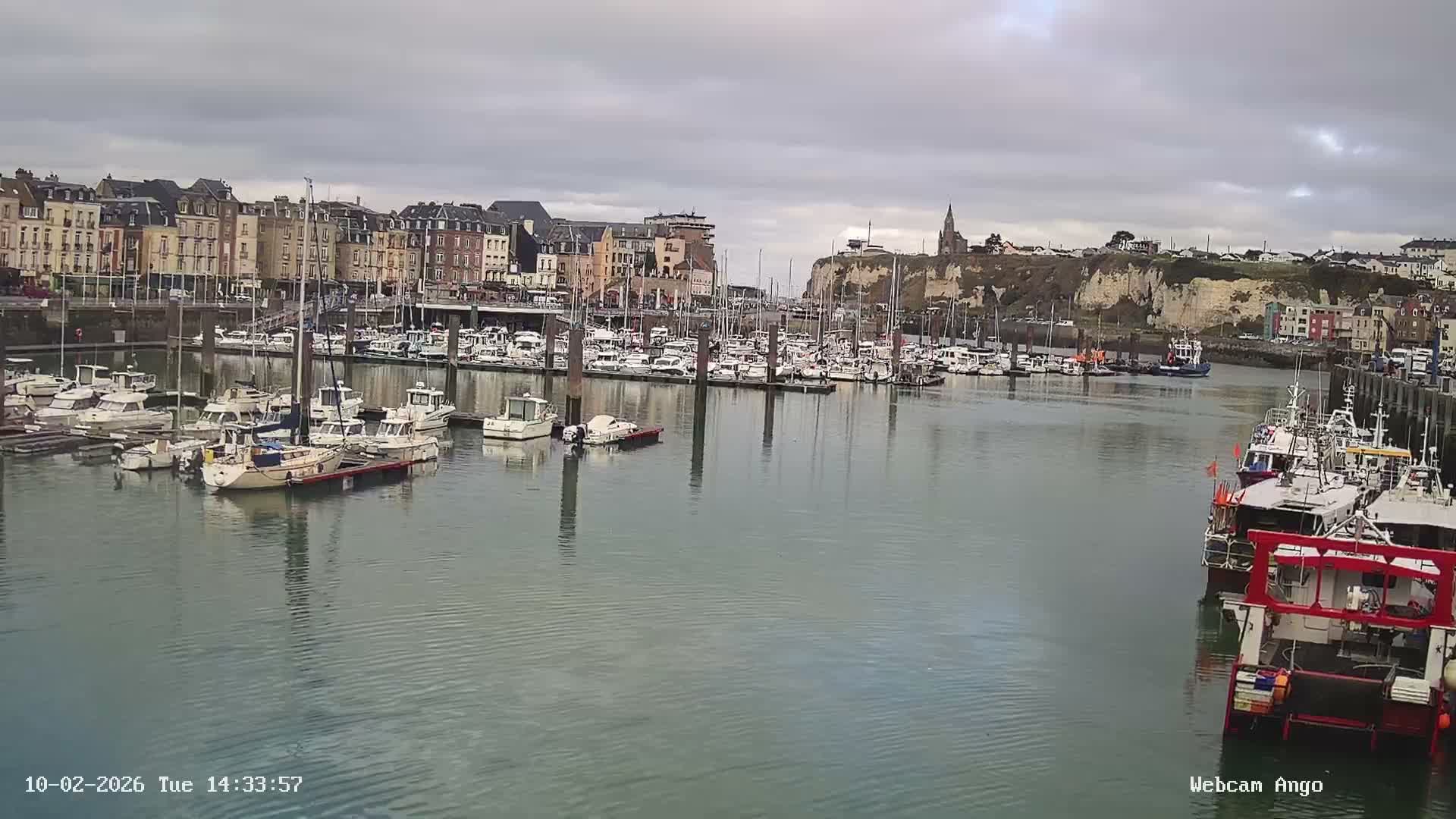 Dieppe, Port de Plaisance Marine Live Cam - Dieppe, Seine-Maritime, Normandie, France