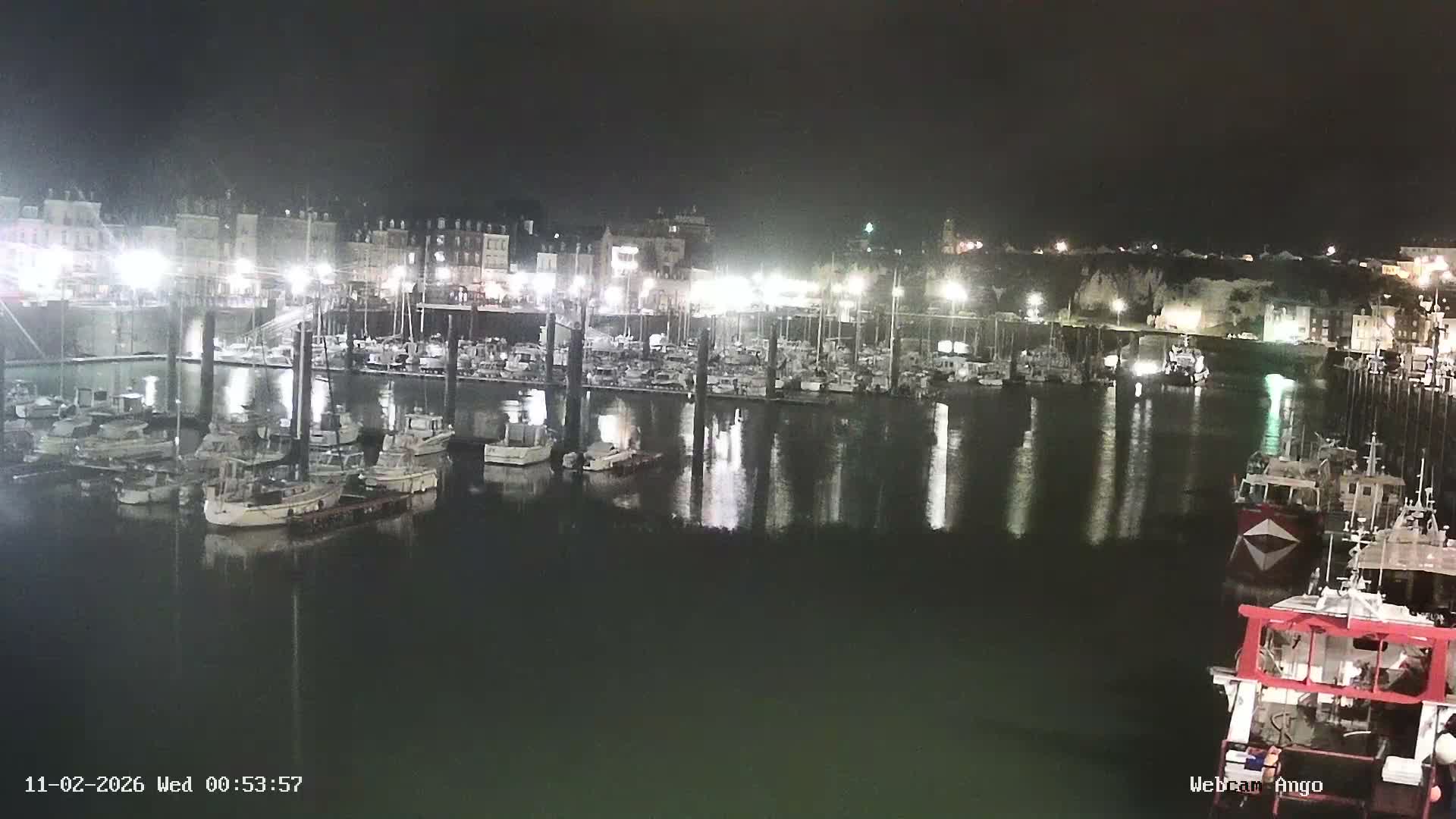 Dieppe, Port de Plaisance Marine Live Cam - Dieppe, Seine-Maritime, Normandie, France