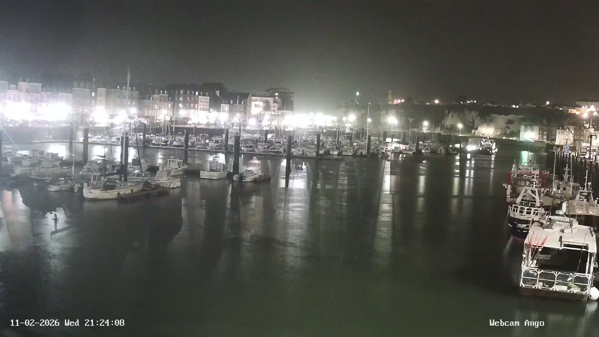 Dieppe, Port de Plaisance Marine Live Cam - Dieppe, Seine-Maritime, Normandie, France