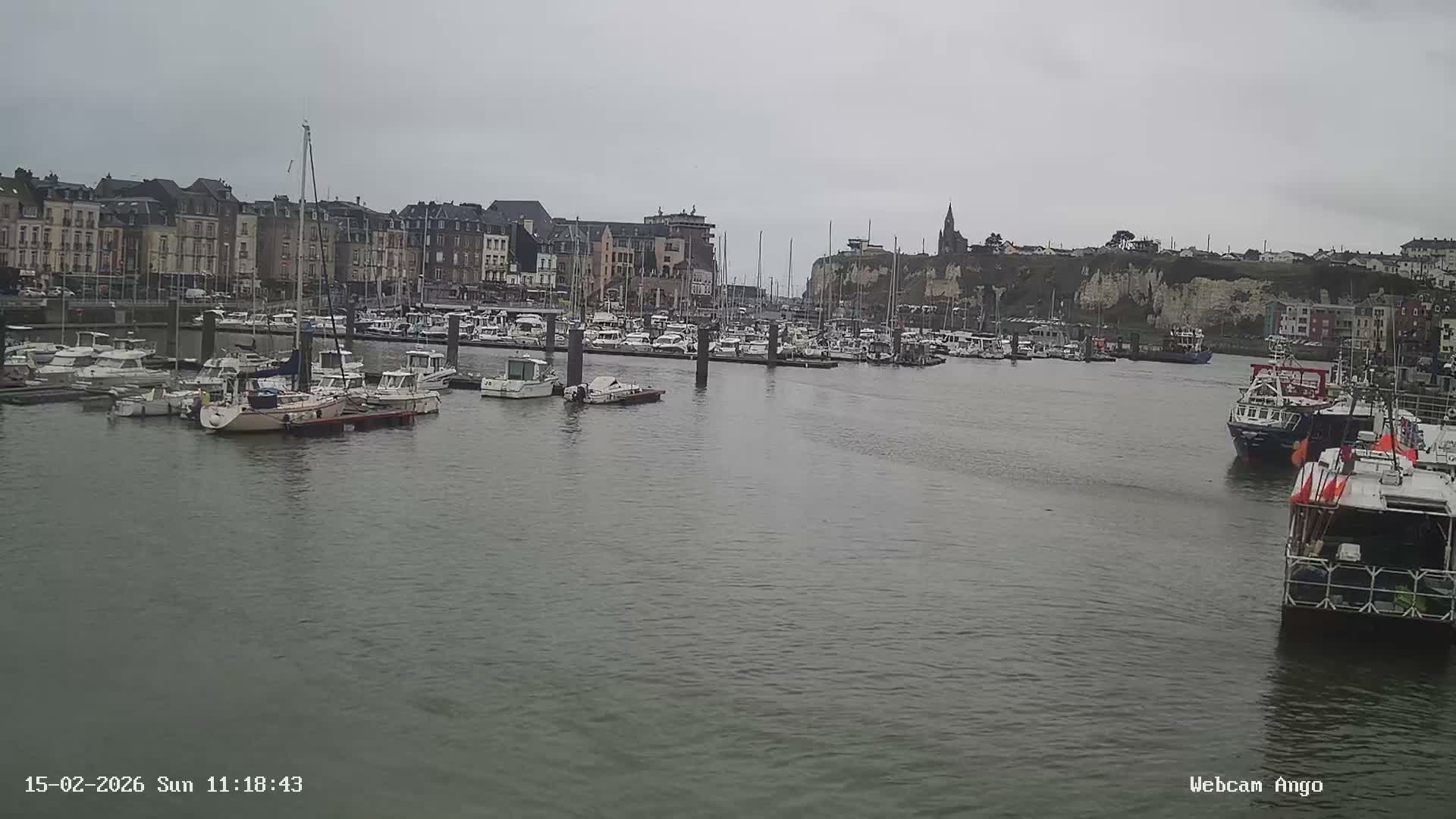 Dieppe, Port de Plaisance Marine Live Cam - Dieppe, Seine-Maritime, Normandie, France
