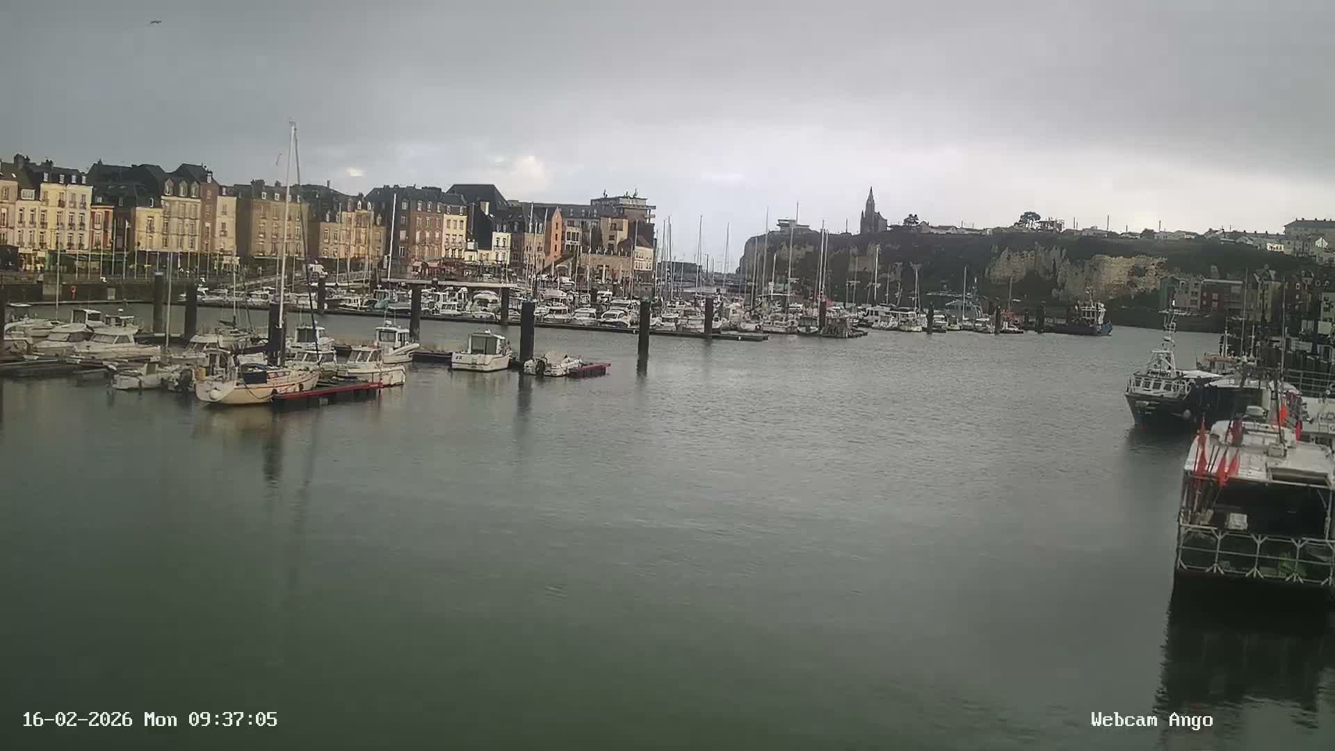 Dieppe, Port de Plaisance Marine Live Cam - Dieppe, Seine-Maritime, Normandie, France