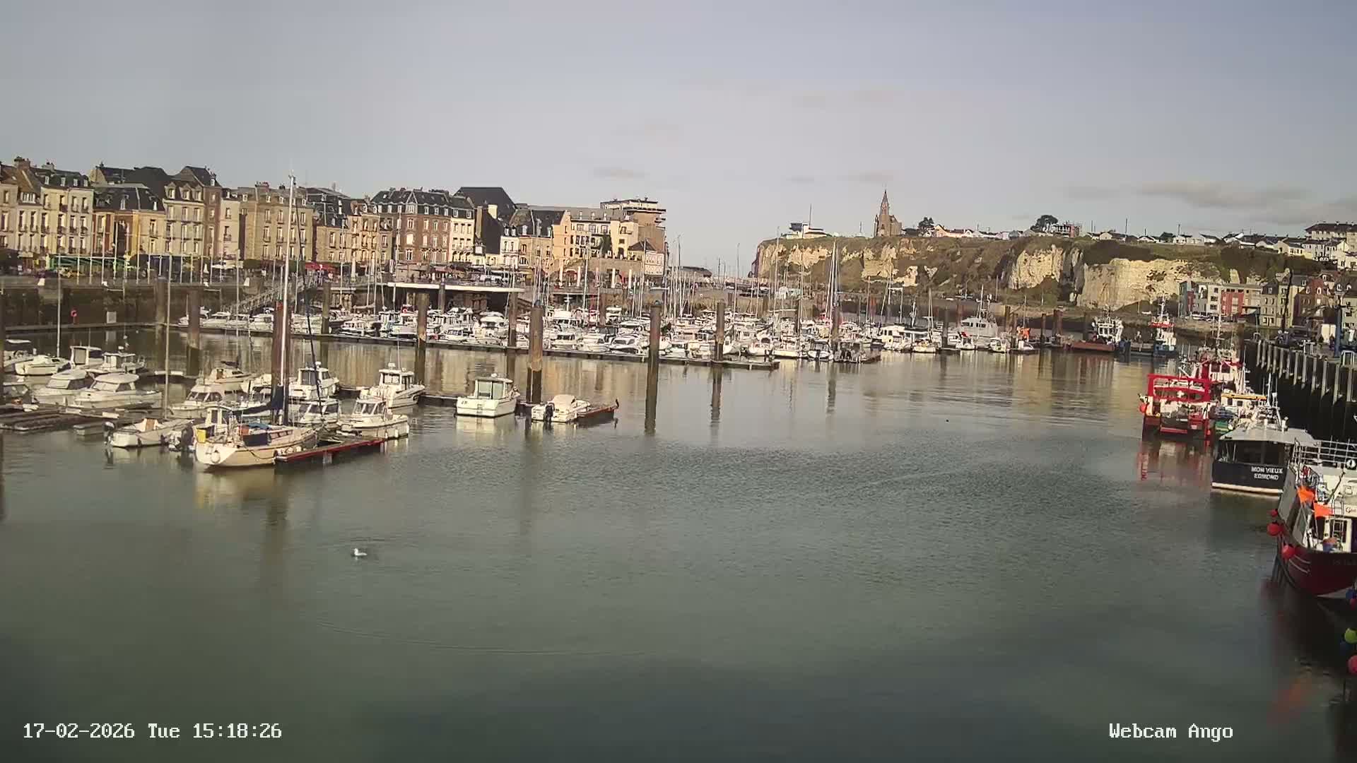 Dieppe, Port de Plaisance Marine Live Cam - Dieppe, Seine-Maritime, Normandie, France