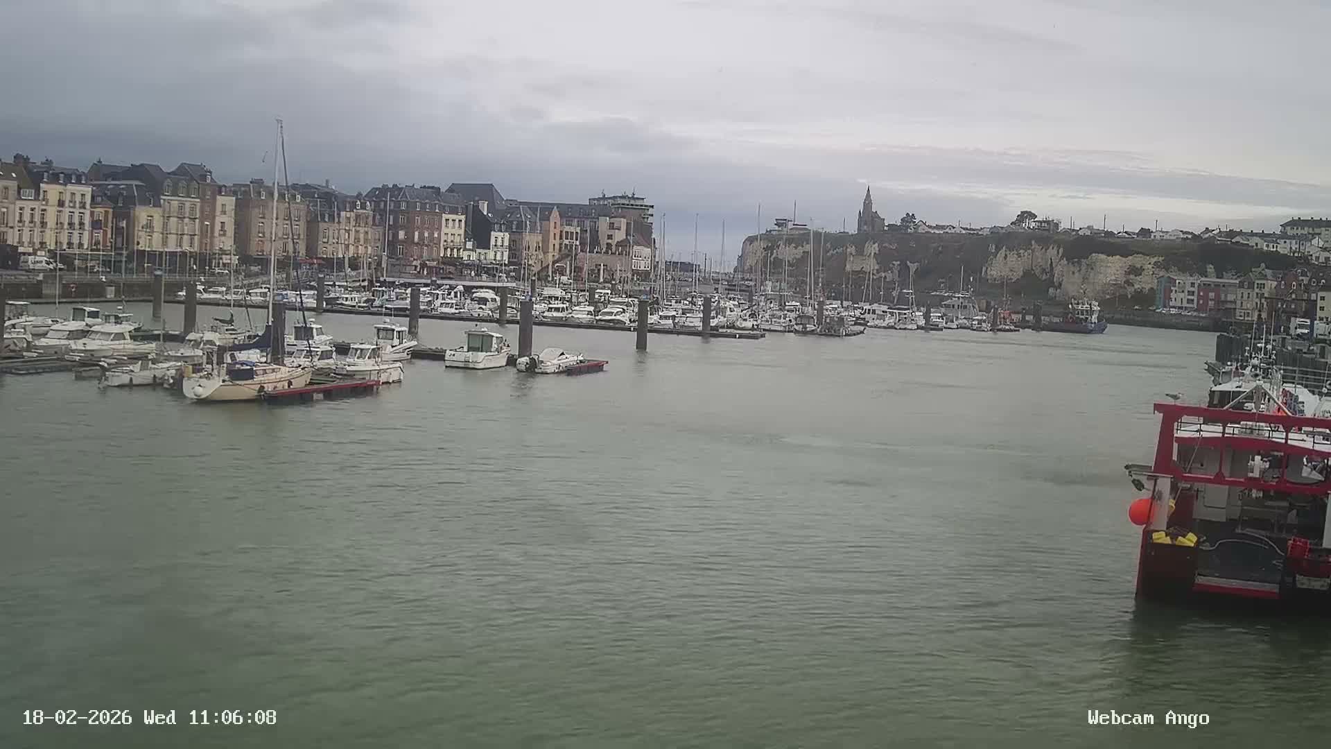 Dieppe, Port de Plaisance Marine Live Cam - Dieppe, Seine-Maritime, Normandie, France