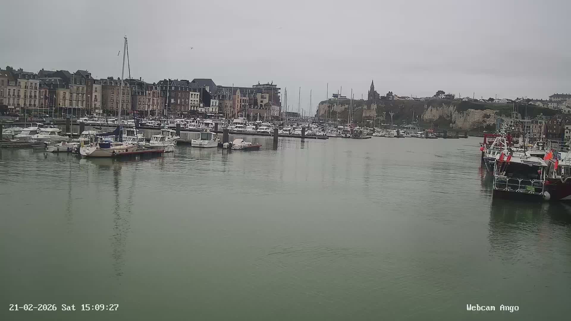 Dieppe, Port de Plaisance Marine Live Cam - Dieppe, Seine-Maritime, Normandie, France