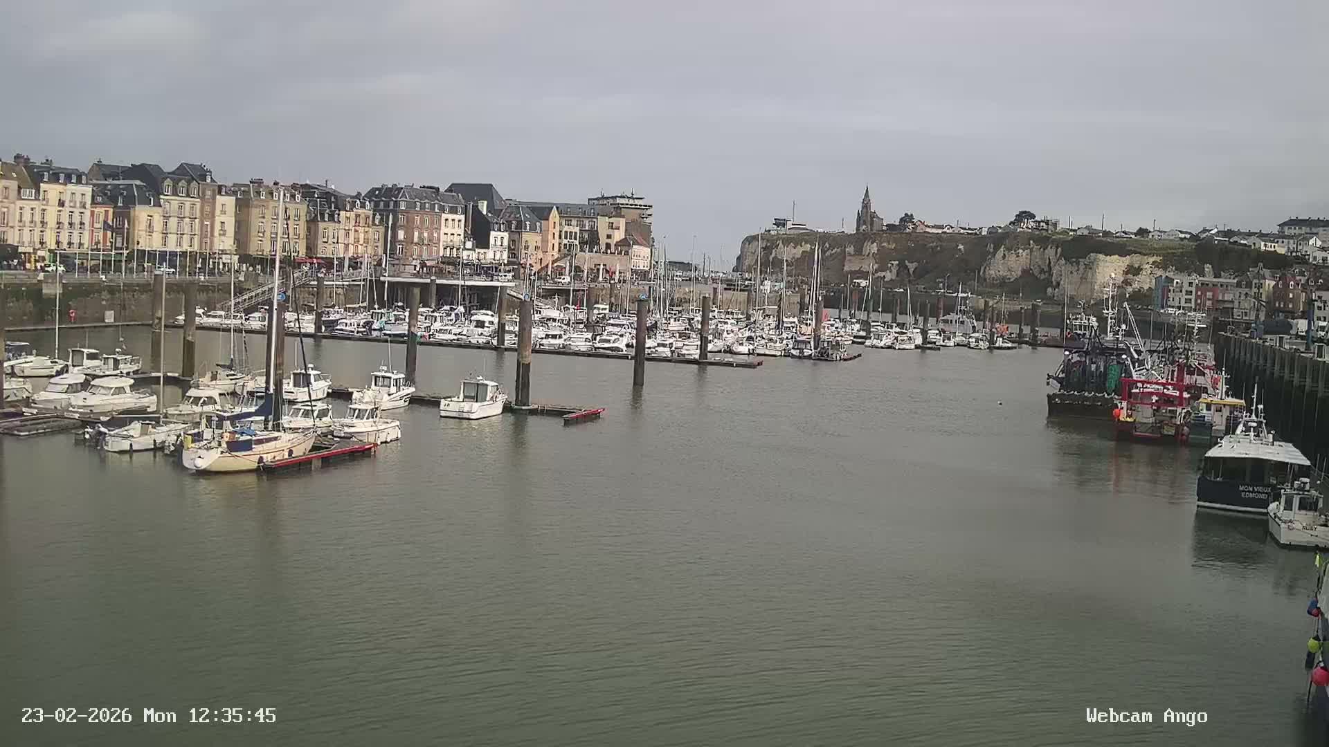 Dieppe, Port de Plaisance Marine Live Cam - Dieppe, Seine-Maritime, Normandie, France