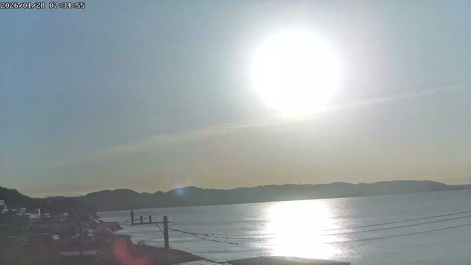 Kanagawa, Kamakura, Shichirigahama Neighborhood  towards Southeast View ( 神奈川・鎌倉・七里ヶ浜地区 南東方面 ) Live Cam -2 Chome, Shichirigahama, Kamakura, Kanagawa, Kanto, Honshu, Japan 