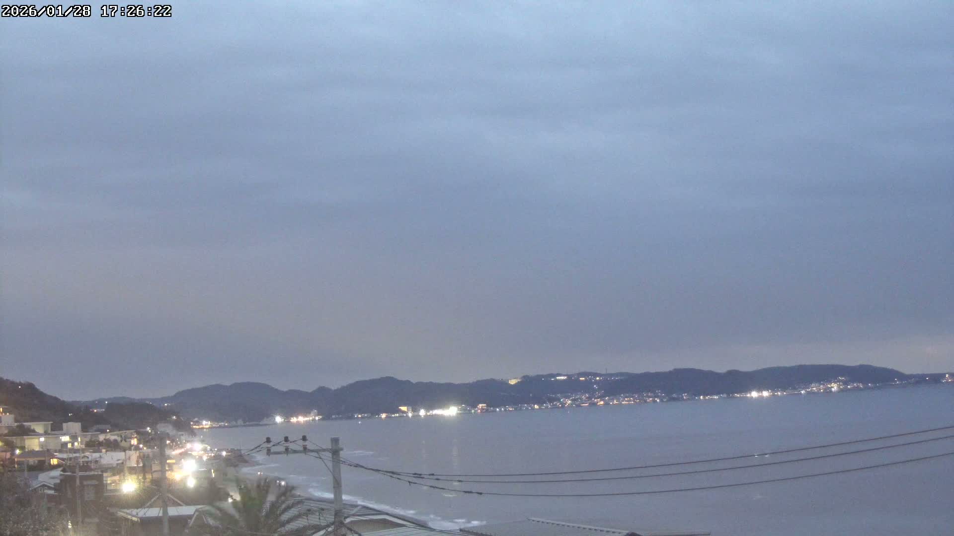 Kanagawa, Kamakura, Shichirigahama Neighborhood  towards Southeast View ( 神奈川・鎌倉・七里ヶ浜地区 南東方面 ) Live Cam -2 Chome, Shichirigahama, Kamakura, Kanagawa, Kanto, Honshu, Japan 