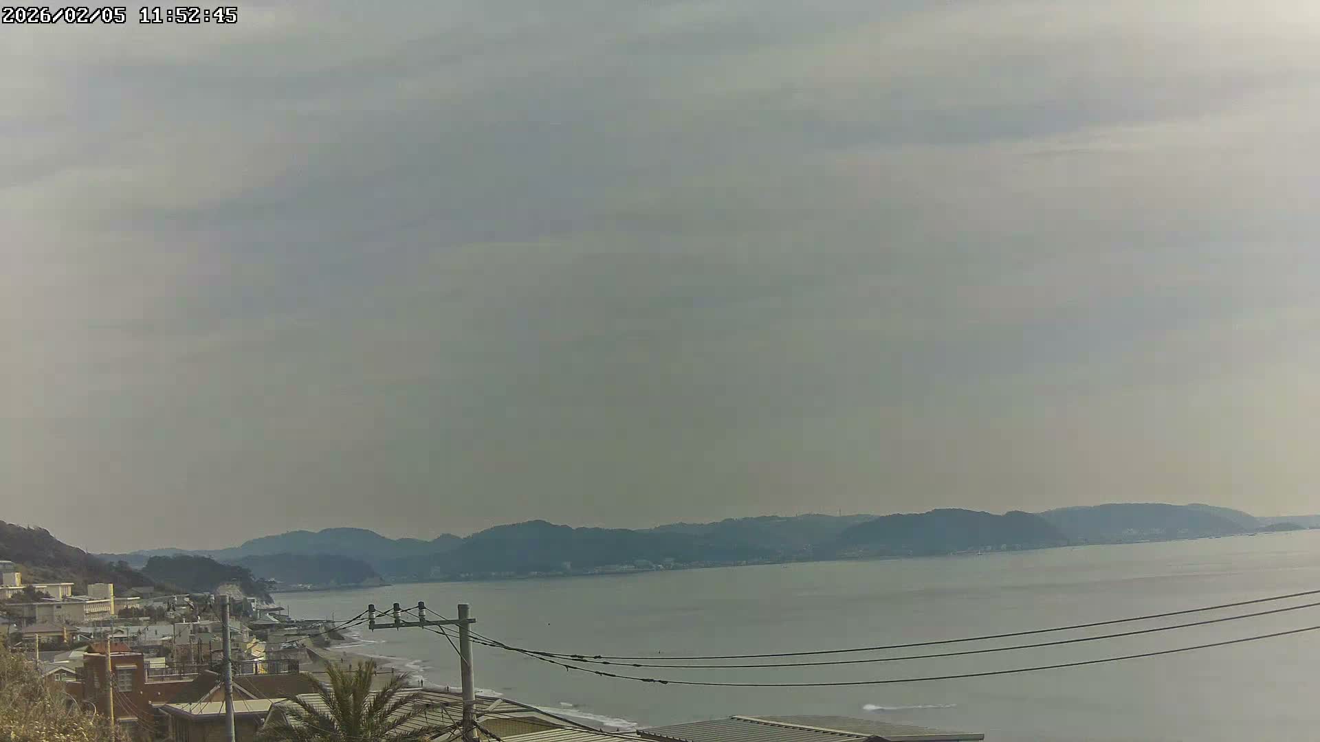 Kanagawa, Kamakura, Shichirigahama Neighborhood  towards Southeast View ( 神奈川・鎌倉・七里ヶ浜地区 南東方面 ) Live Cam -2 Chome, Shichirigahama, Kamakura, Kanagawa, Kanto, Honshu, Japan 