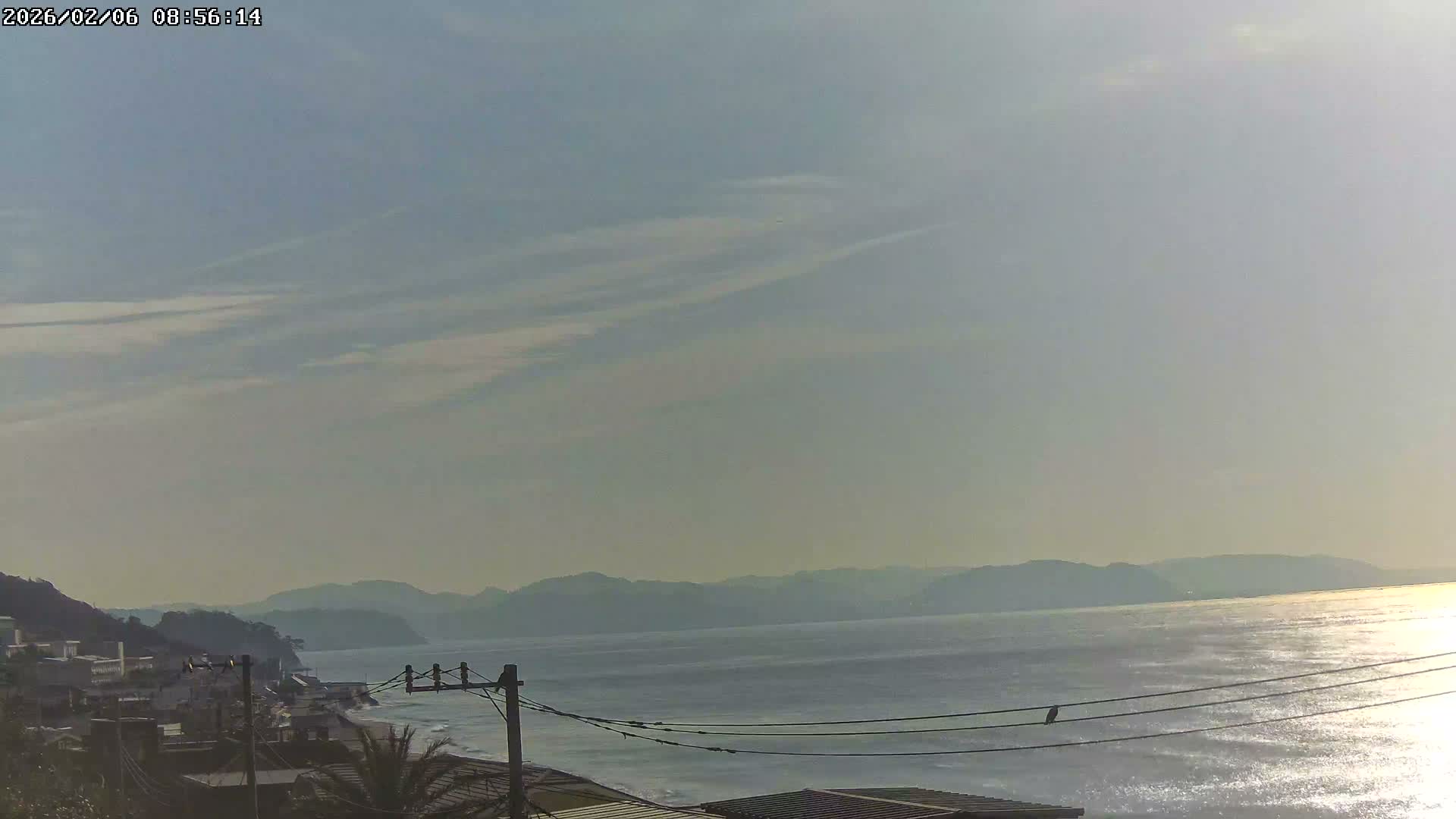 Kanagawa, Kamakura, Shichirigahama Neighborhood  towards Southeast View ( 神奈川・鎌倉・七里ヶ浜地区 南東方面 ) Live Cam -2 Chome, Shichirigahama, Kamakura, Kanagawa, Kanto, Honshu, Japan 
