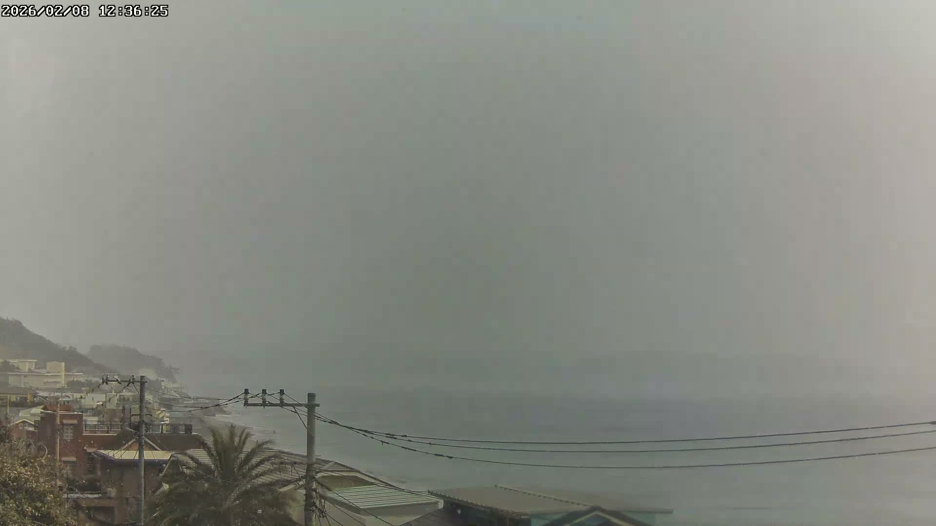 Kanagawa, Kamakura, Shichirigahama Neighborhood  towards Southeast View ( 神奈川・鎌倉・七里ヶ浜地区 南東方面 ) Live Cam -2 Chome, Shichirigahama, Kamakura, Kanagawa, Kanto, Honshu, Japan 
