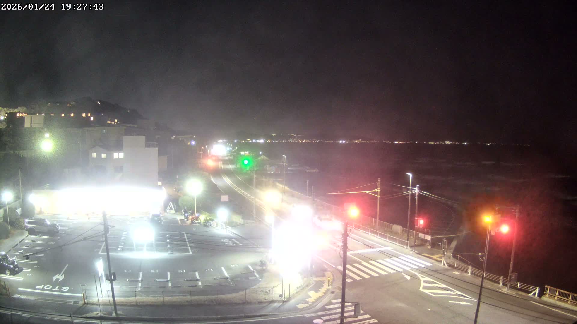 Kanagawa, Kamakura, Shichirigahama Beach Southeast  View ( 神奈川県鎌倉市七里ヶ浜海岸東南景 ) Live Cam -1 Chome, Shichirigahama, Kamakura, Kanagawa, Kanto, Honshu, Japan 