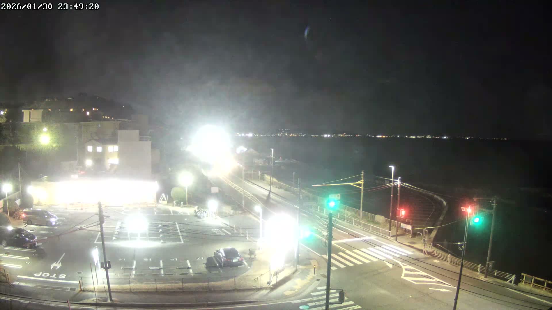 Kanagawa, Kamakura, Shichirigahama Beach Southeast  View ( 神奈川県鎌倉市七里ヶ浜海岸東南景 ) Live Cam -1 Chome, Shichirigahama, Kamakura, Kanagawa, Kanto, Honshu, Japan 
