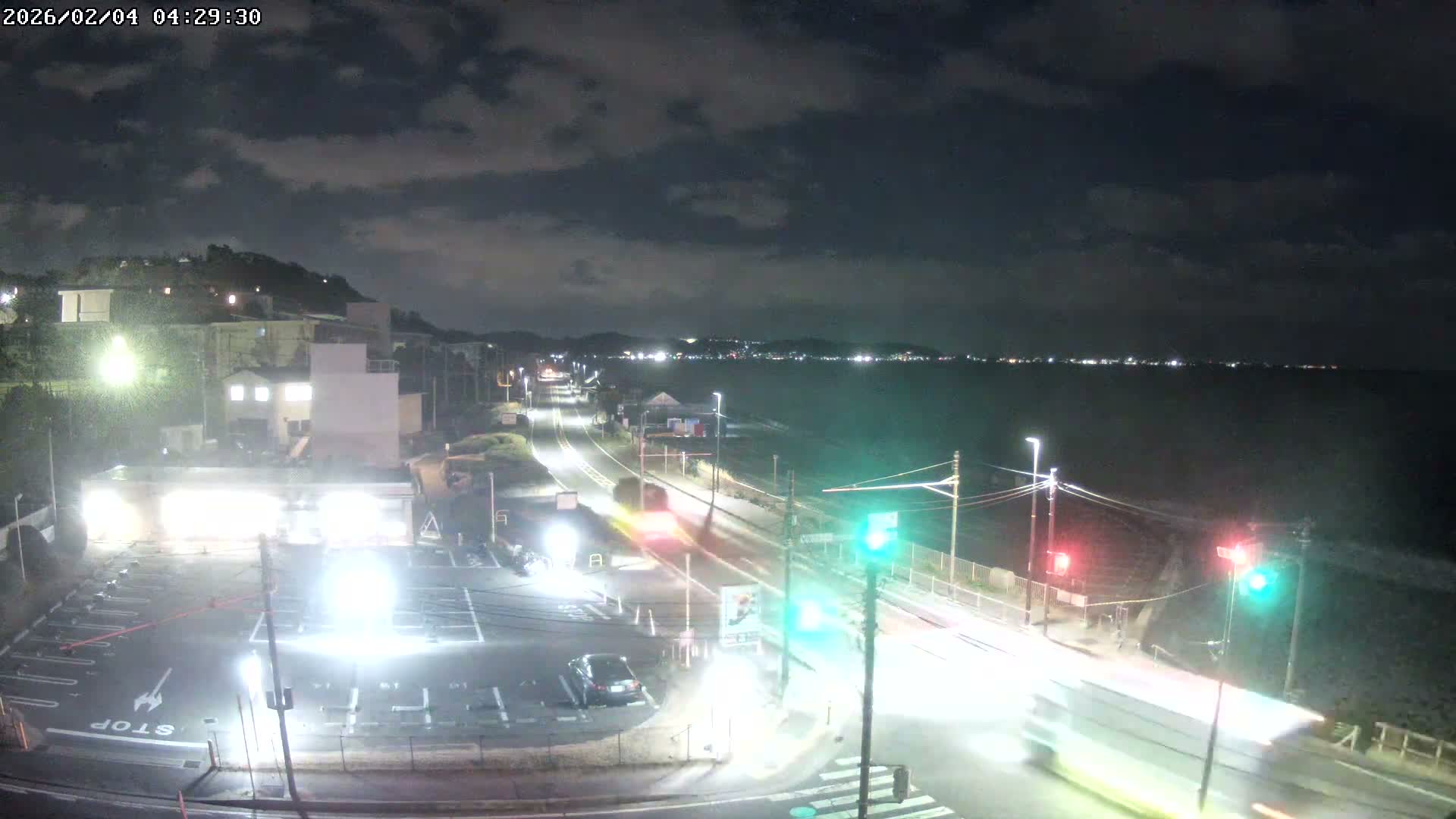 Kanagawa, Kamakura, Shichirigahama Beach Southeast  View ( 神奈川県鎌倉市七里ヶ浜海岸東南景 ) Live Cam -1 Chome, Shichirigahama, Kamakura, Kanagawa, Kanto, Honshu, Japan 