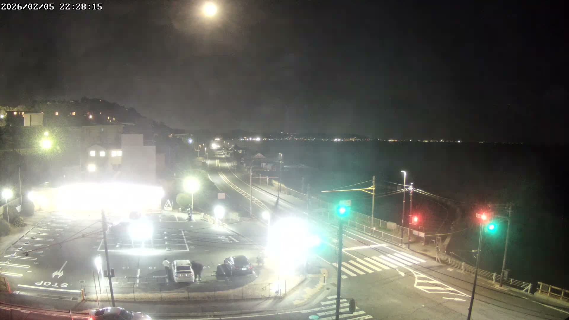 Kanagawa, Kamakura, Shichirigahama Beach Southeast  View ( 神奈川県鎌倉市七里ヶ浜海岸東南景 ) Live Cam -1 Chome, Shichirigahama, Kamakura, Kanagawa, Kanto, Honshu, Japan 