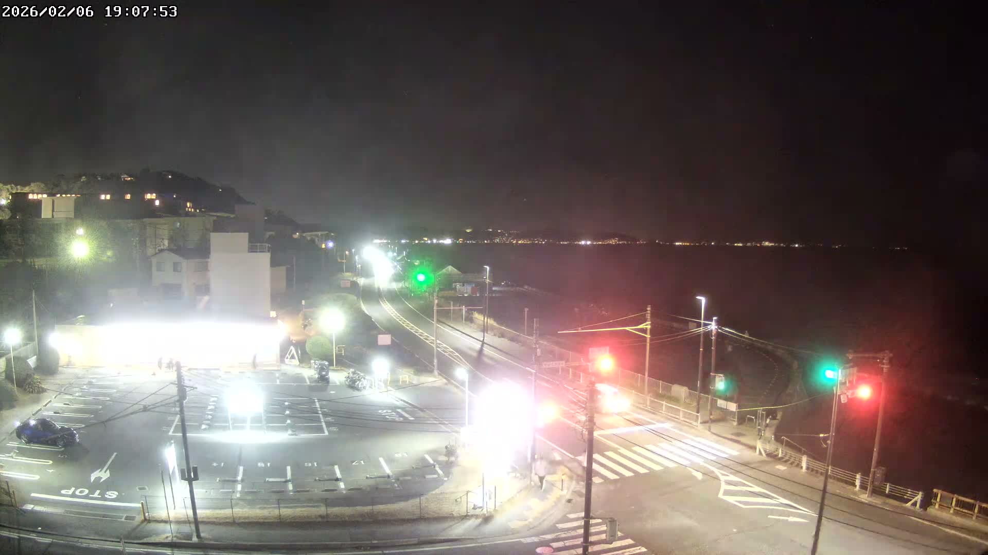 Kanagawa, Kamakura, Shichirigahama Beach Southeast  View ( 神奈川県鎌倉市七里ヶ浜海岸東南景 ) Live Cam -1 Chome, Shichirigahama, Kamakura, Kanagawa, Kanto, Honshu, Japan 
