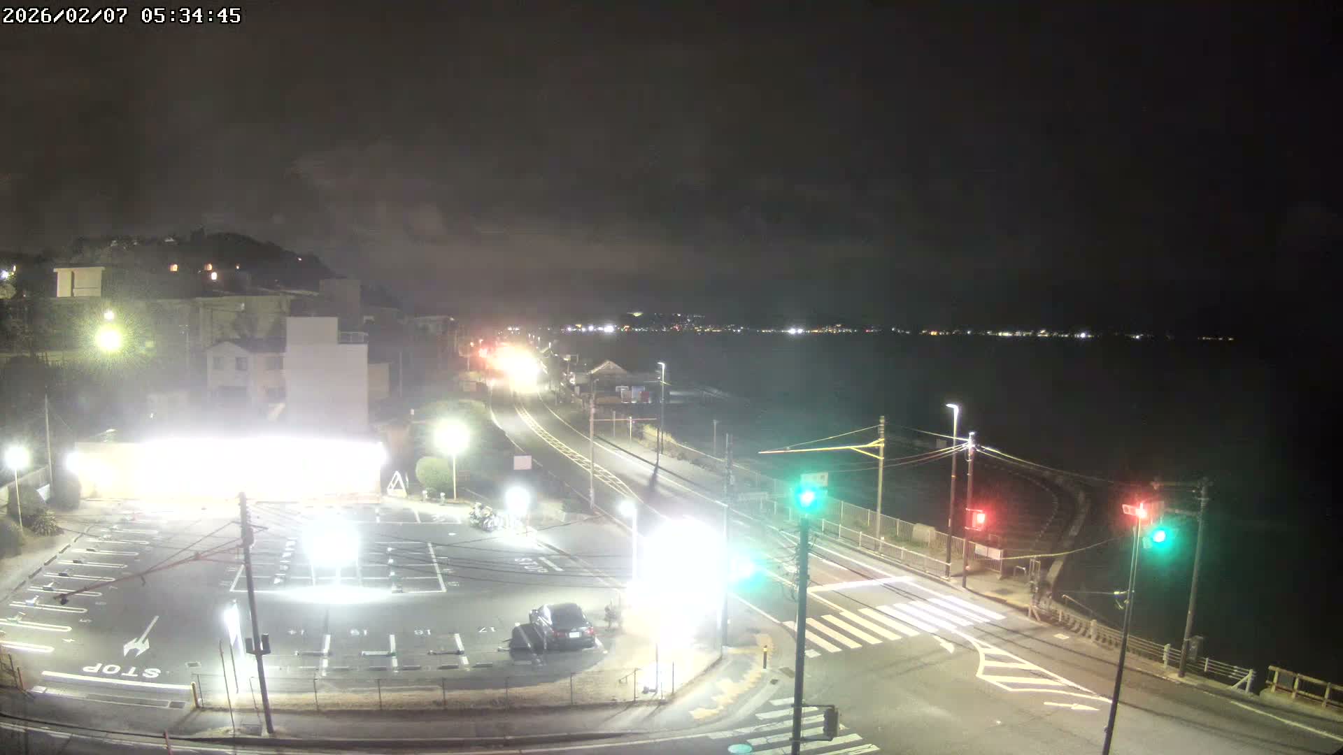 Kanagawa, Kamakura, Shichirigahama Beach Southeast  View ( 神奈川県鎌倉市七里ヶ浜海岸東南景 ) Live Cam -1 Chome, Shichirigahama, Kamakura, Kanagawa, Kanto, Honshu, Japan 