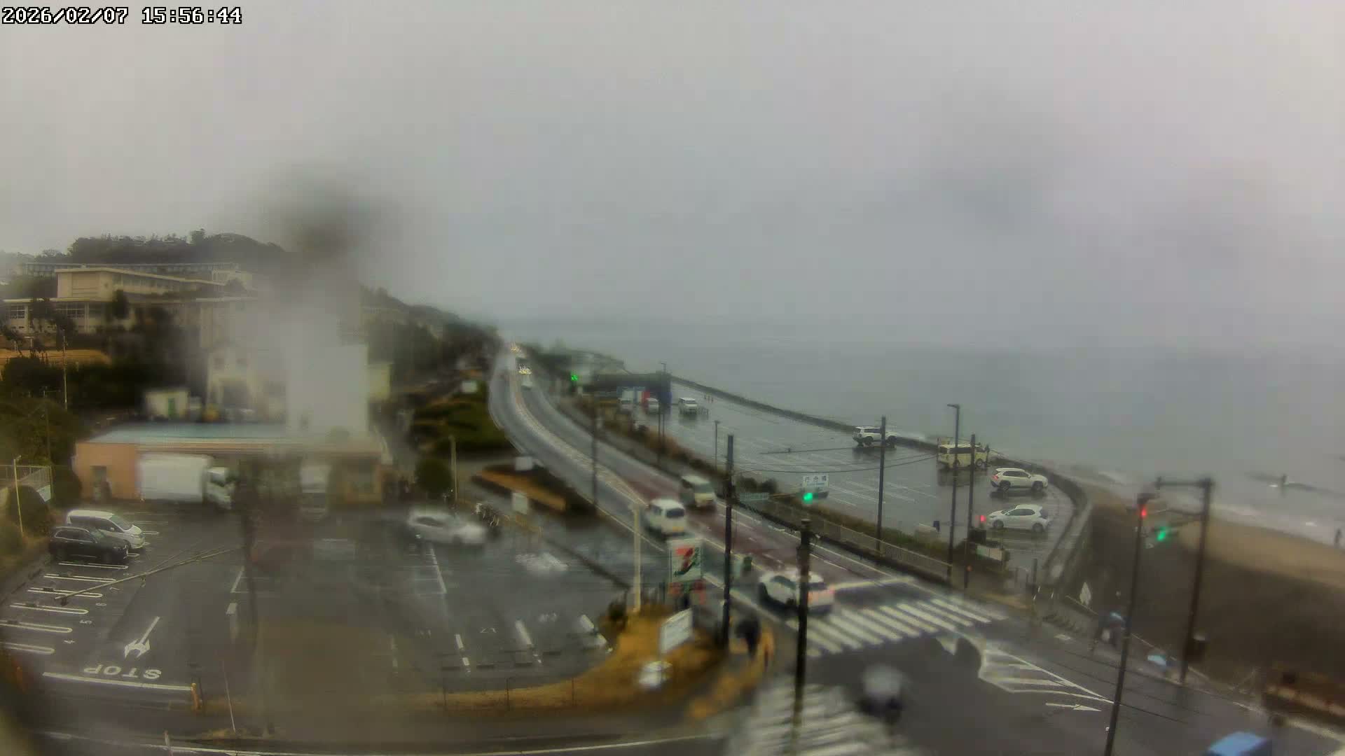 Kanagawa, Kamakura, Shichirigahama Beach Southeast  View ( 神奈川県鎌倉市七里ヶ浜海岸東南景 ) Live Cam -1 Chome, Shichirigahama, Kamakura, Kanagawa, Kanto, Honshu, Japan 