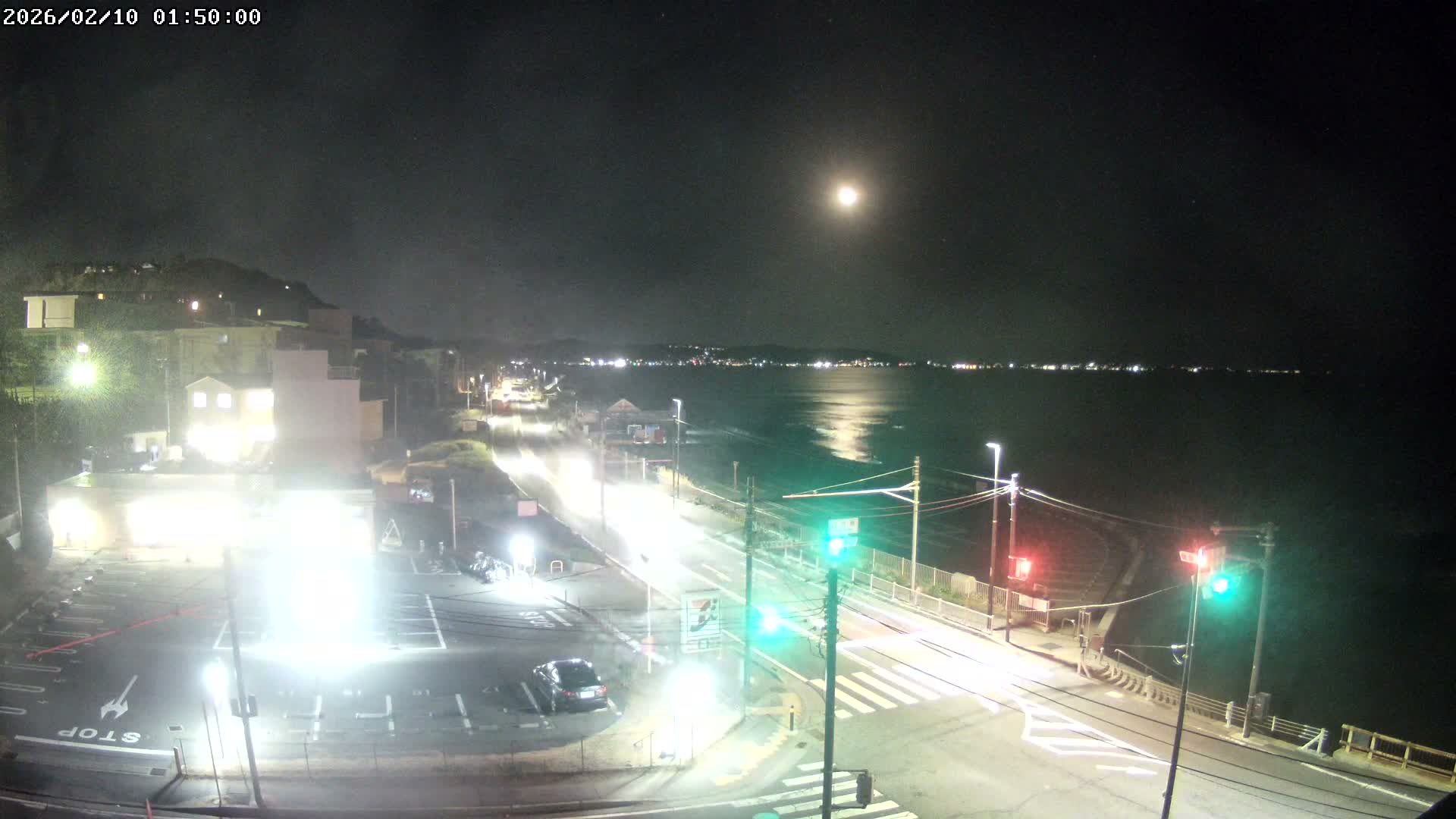 Kanagawa, Kamakura, Shichirigahama Beach Southeast  View ( 神奈川県鎌倉市七里ヶ浜海岸東南景 ) Live Cam -1 Chome, Shichirigahama, Kamakura, Kanagawa, Kanto, Honshu, Japan 