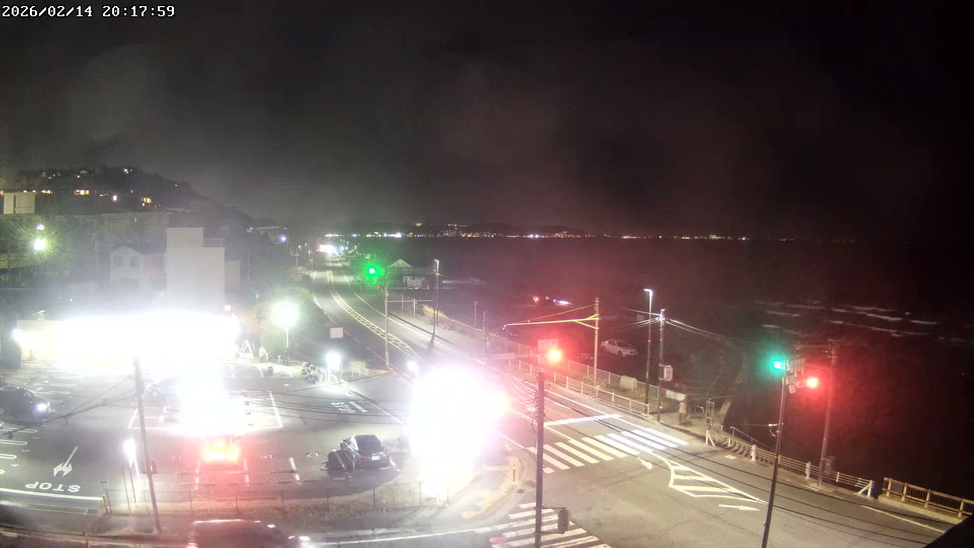 Kanagawa, Kamakura, Shichirigahama Beach Southeast  View ( 神奈川県鎌倉市七里ヶ浜海岸東南景 ) Live Cam -1 Chome, Shichirigahama, Kamakura, Kanagawa, Kanto, Honshu, Japan 
