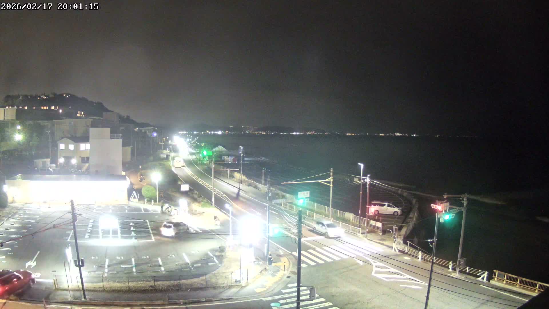 Kanagawa, Kamakura, Shichirigahama Beach Southeast  View ( 神奈川県鎌倉市七里ヶ浜海岸東南景 ) Live Cam -1 Chome, Shichirigahama, Kamakura, Kanagawa, Kanto, Honshu, Japan 
