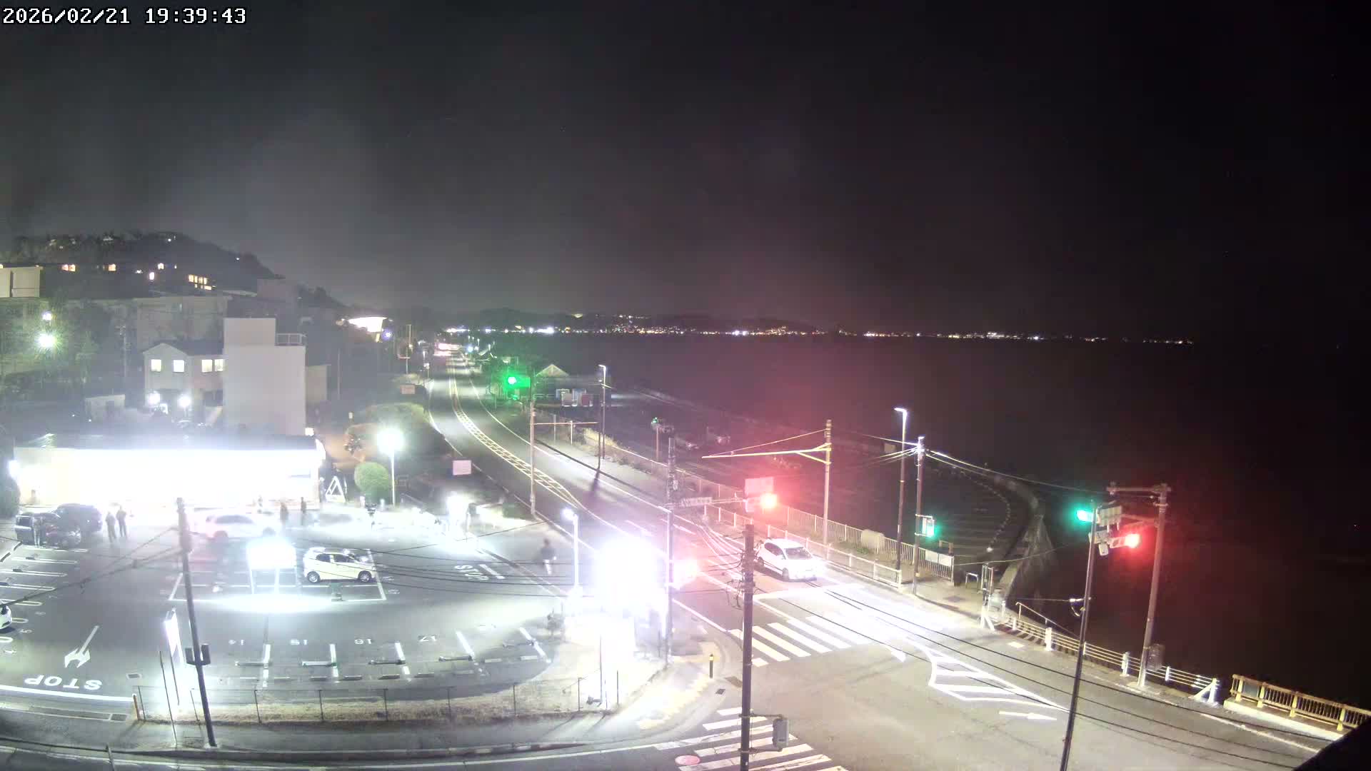 Kanagawa, Kamakura, Shichirigahama Beach Southeast  View ( 神奈川県鎌倉市七里ヶ浜海岸東南景 ) Live Cam -1 Chome, Shichirigahama, Kamakura, Kanagawa, Kanto, Honshu, Japan 
