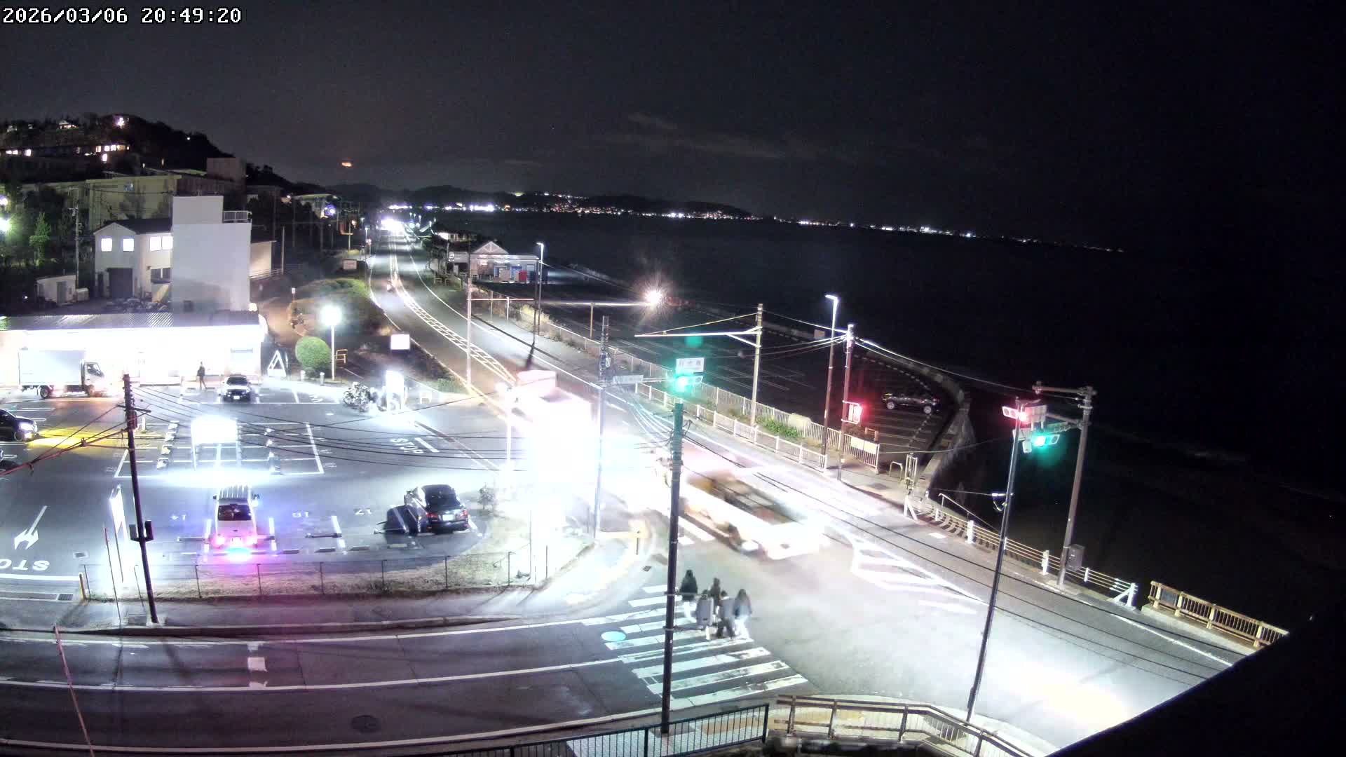 Kanagawa, Kamakura, Shichirigahama Beach Southeast  View ( 神奈川県鎌倉市七里ヶ浜海岸東南景 ) Live Cam -1 Chome, Shichirigahama, Kamakura, Kanagawa, Kanto, Honshu, Japan 