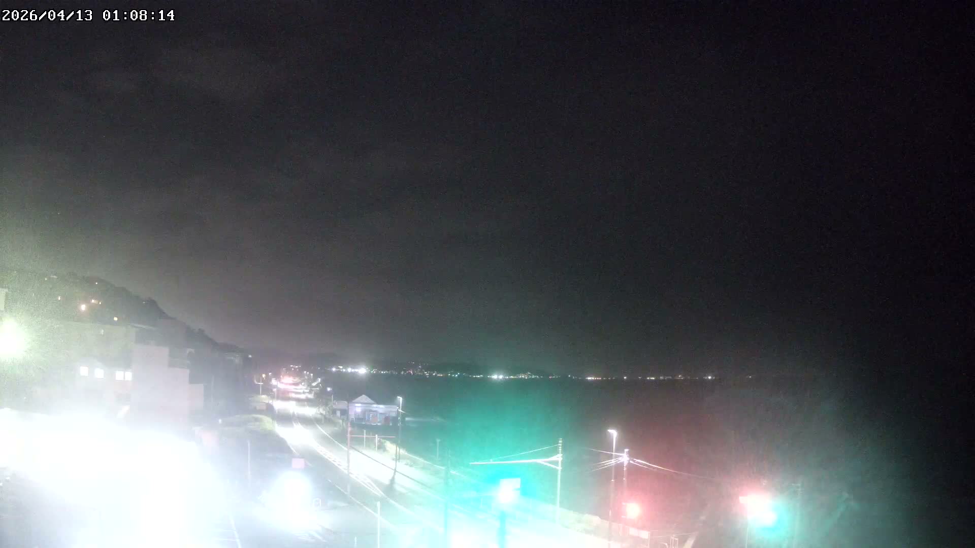 Kanagawa, Kamakura, Shichirigahama Beach Southeast  View ( 神奈川県鎌倉市七里ヶ浜海岸東南景 ) Live Cam -1 Chome, Shichirigahama, Kamakura, Kanagawa, Kanto, Honshu, Japan 