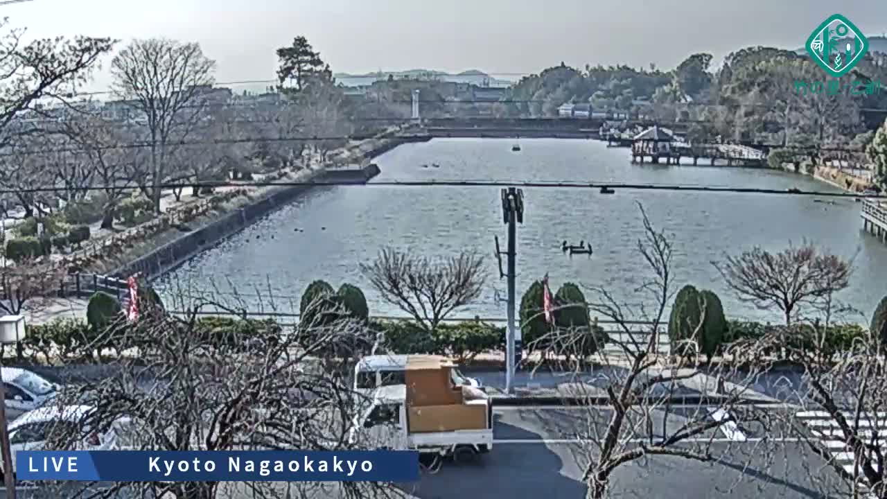 Kyoto, Nagaokakyo Hachijogaike Pond & Nagaoka Tenmangu Shrine Garden ( 京都、長岡京市の八条ヶ池と長岡天満宮庭園 ) Live Cam - 4 Chome, Tenjin, Nagaokakyo, Kyoto, Kyōto, Kansai, Japan