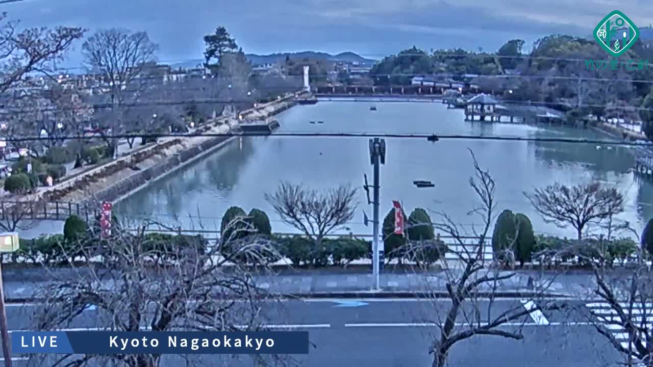 Kyoto, Nagaokakyo Hachijogaike Pond & Nagaoka Tenmangu Shrine Garden ( 京都、長岡京市の八条ヶ池と長岡天満宮庭園 ) Live Cam - 4 Chome, Tenjin, Nagaokakyo, Kyoto, Kyōto, Kansai, Japan