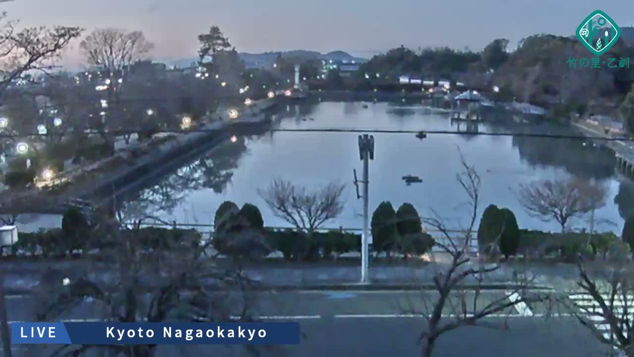 Kyoto, Nagaokakyo Hachijogaike Pond & Nagaoka Tenmangu Shrine Garden ( 京都、長岡京市の八条ヶ池と長岡天満宮庭園 ) Live Cam - 4 Chome, Tenjin, Nagaokakyo, Kyoto, Kyōto, Kansai, Japan