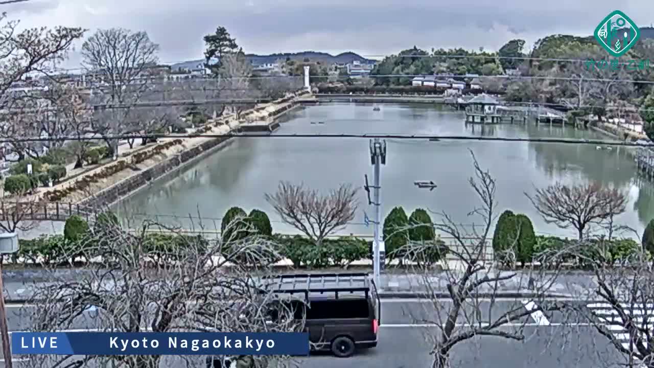 Kyoto, Nagaokakyo Hachijogaike Pond & Nagaoka Tenmangu Shrine Garden ( 京都、長岡京市の八条ヶ池と長岡天満宮庭園 ) Live Cam - 4 Chome, Tenjin, Nagaokakyo, Kyoto, Kyōto, Kansai, Japan