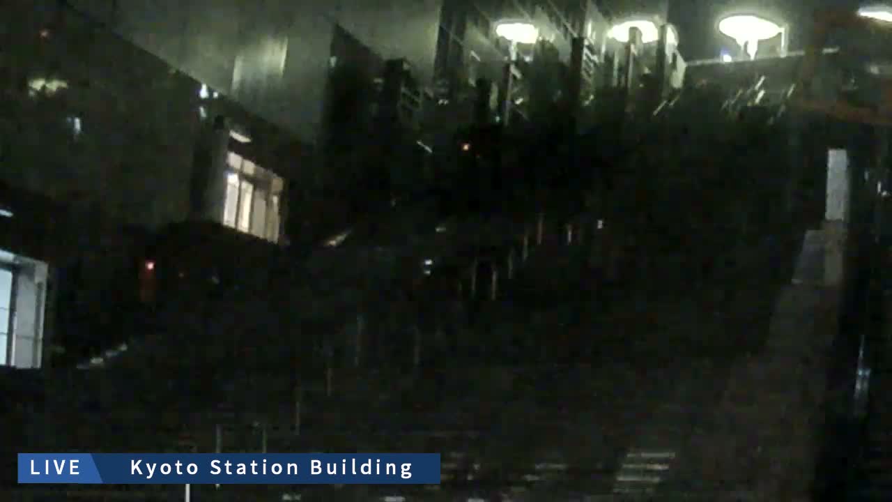 Kyoto Station Grand Staircase ( 京都駅大階段 ) Live Cam - Higashishiokoji Kamadonocho, Shimogyo, Kyoto, Kyōto, Kansai, Japan