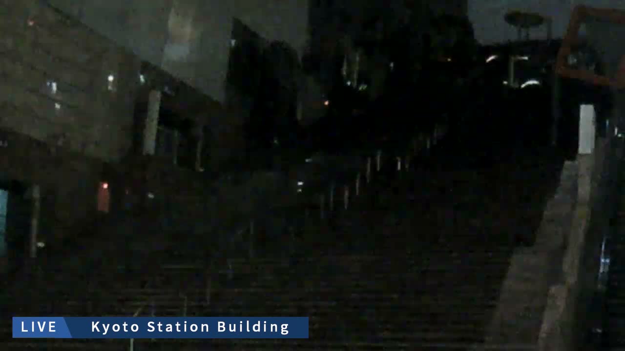 Kyoto Station Grand Staircase ( 京都駅大階段 ) Live Cam - Higashishiokoji Kamadonocho, Shimogyo, Kyoto, Kyōto, Kansai, Japan