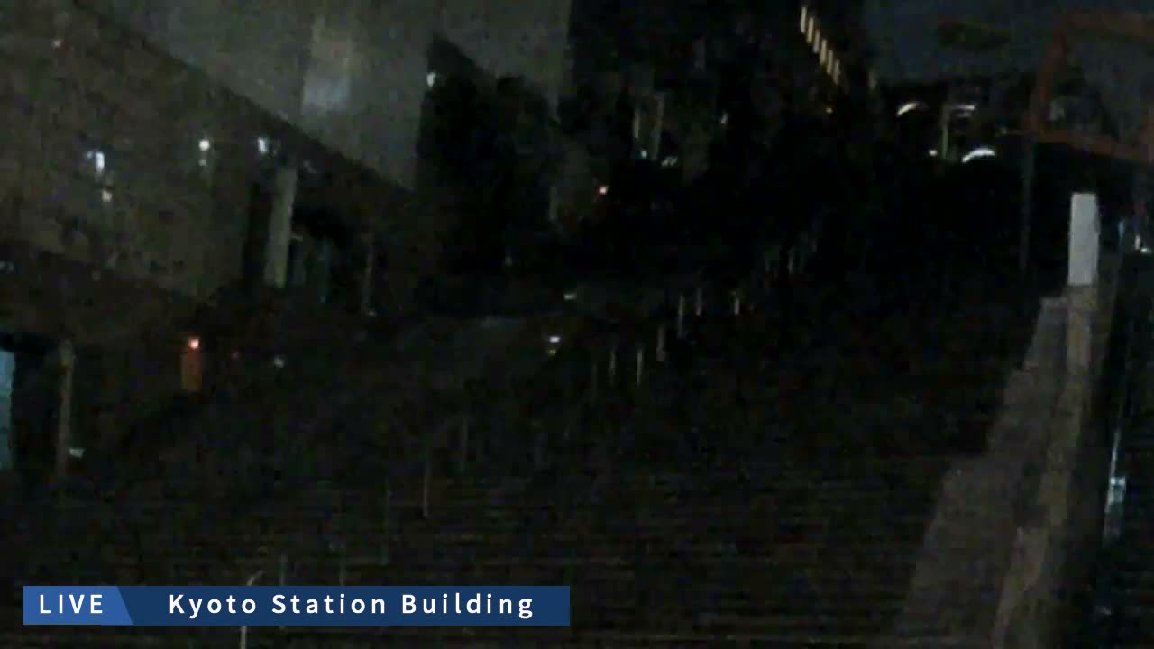 Kyoto Station Grand Staircase ( 京都駅大階段 ) Live Cam - Higashishiokoji Kamadonocho, Shimogyo, Kyoto, Kyōto, Kansai, Japan