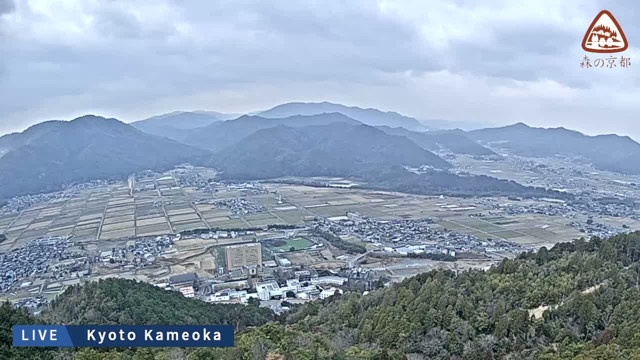 Kyoto, West Kameoka Skyline ( 京都・西亀岡スカイライン ) Live Cam - Otani Sogabecho Nanjo, Kameoka, Kyoto, Kyōto, Kansai, Japan