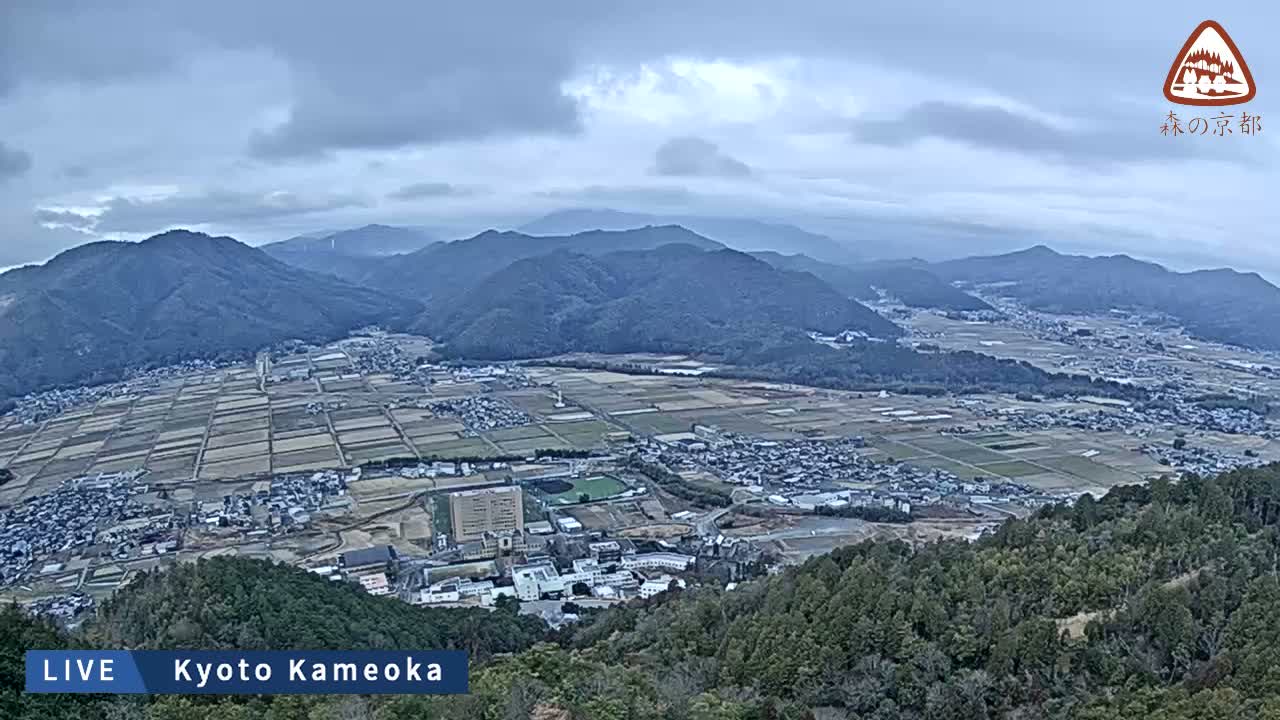 Kyoto, West Kameoka Skyline ( 京都・西亀岡スカイライン ) Live Cam - Otani Sogabecho Nanjo, Kameoka, Kyoto, Kyōto, Kansai, Japan
