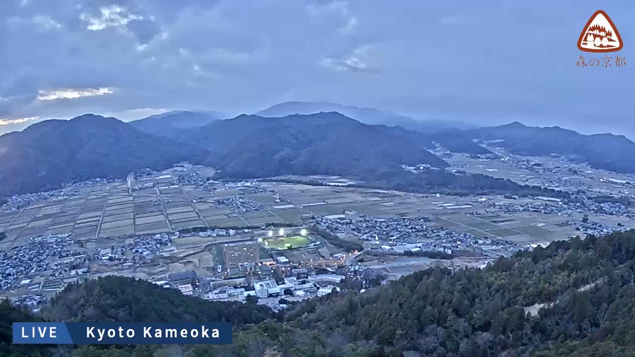 Kyoto, West Kameoka Skyline ( 京都・西亀岡スカイライン ) Live Cam - Otani Sogabecho Nanjo, Kameoka, Kyoto, Kyōto, Kansai, Japan