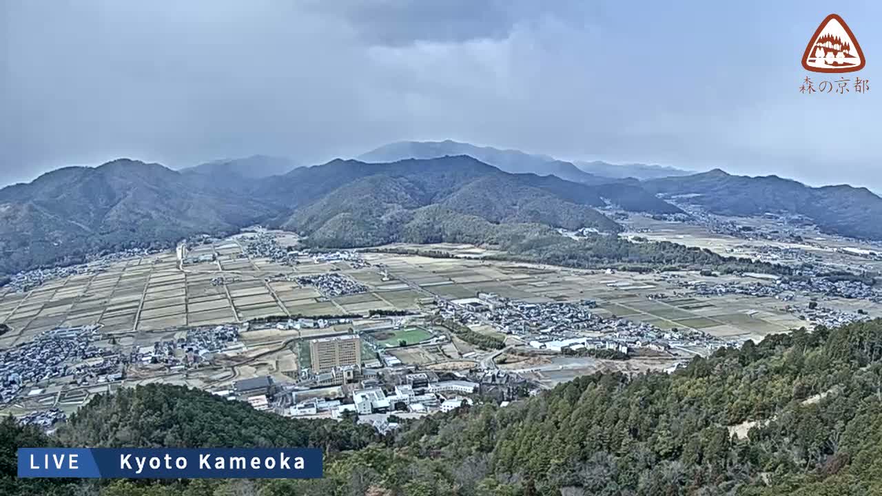 Kyoto, West Kameoka Skyline ( 京都・西亀岡スカイライン ) Live Cam - Otani Sogabecho Nanjo, Kameoka, Kyoto, Kyōto, Kansai, Japan