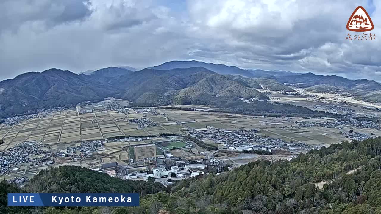Kyoto, West Kameoka Skyline ( 京都・西亀岡スカイライン ) Live Cam - Otani Sogabecho Nanjo, Kameoka, Kyoto, Kyōto, Kansai, Japan
