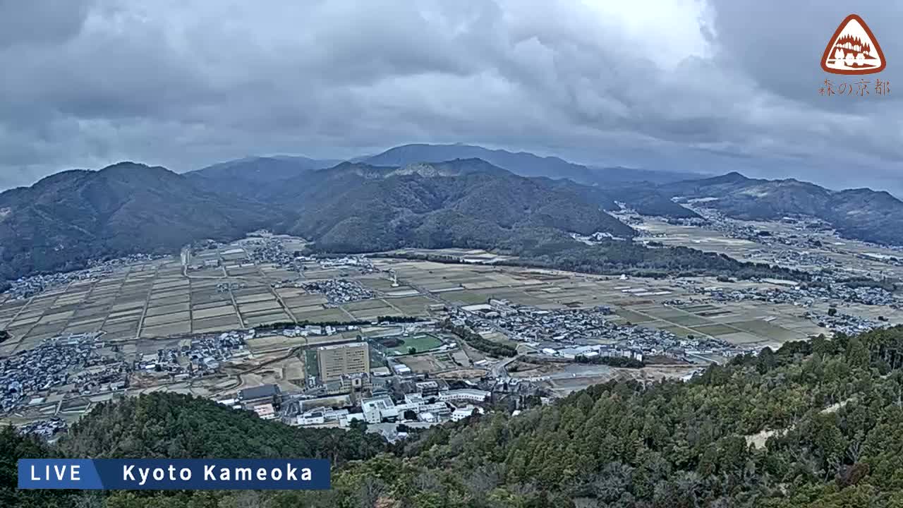 Kyoto, West Kameoka Skyline ( 京都・西亀岡スカイライン ) Live Cam - Otani Sogabecho Nanjo, Kameoka, Kyoto, Kyōto, Kansai, Japan