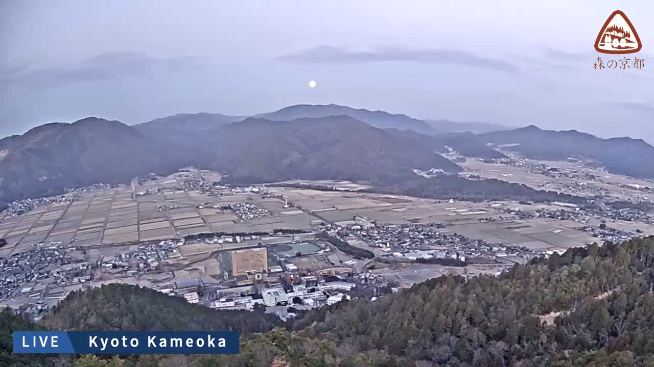 Kyoto, West Kameoka Skyline ( 京都・西亀岡スカイライン ) Live Cam - Otani Sogabecho Nanjo, Kameoka, Kyoto, Kyōto, Kansai, Japan