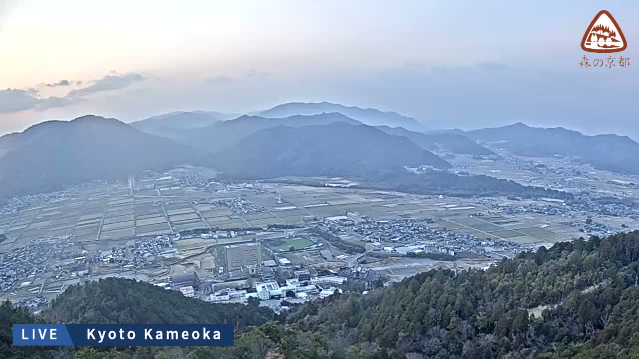 Kyoto, West Kameoka Skyline ( 京都・西亀岡スカイライン ) Live Cam - Otani Sogabecho Nanjo, Kameoka, Kyoto, Kyōto, Kansai, Japan