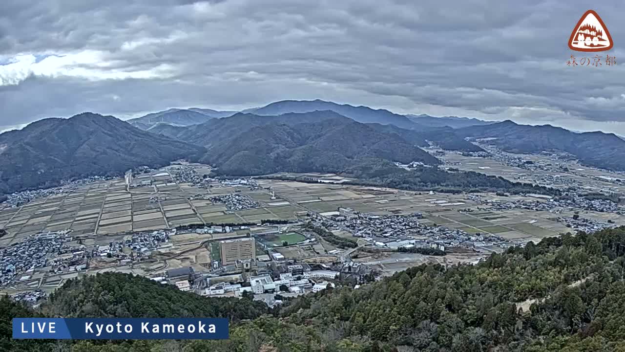 Kyoto, West Kameoka Skyline ( 京都・西亀岡スカイライン ) Live Cam - Otani Sogabecho Nanjo, Kameoka, Kyoto, Kyōto, Kansai, Japan