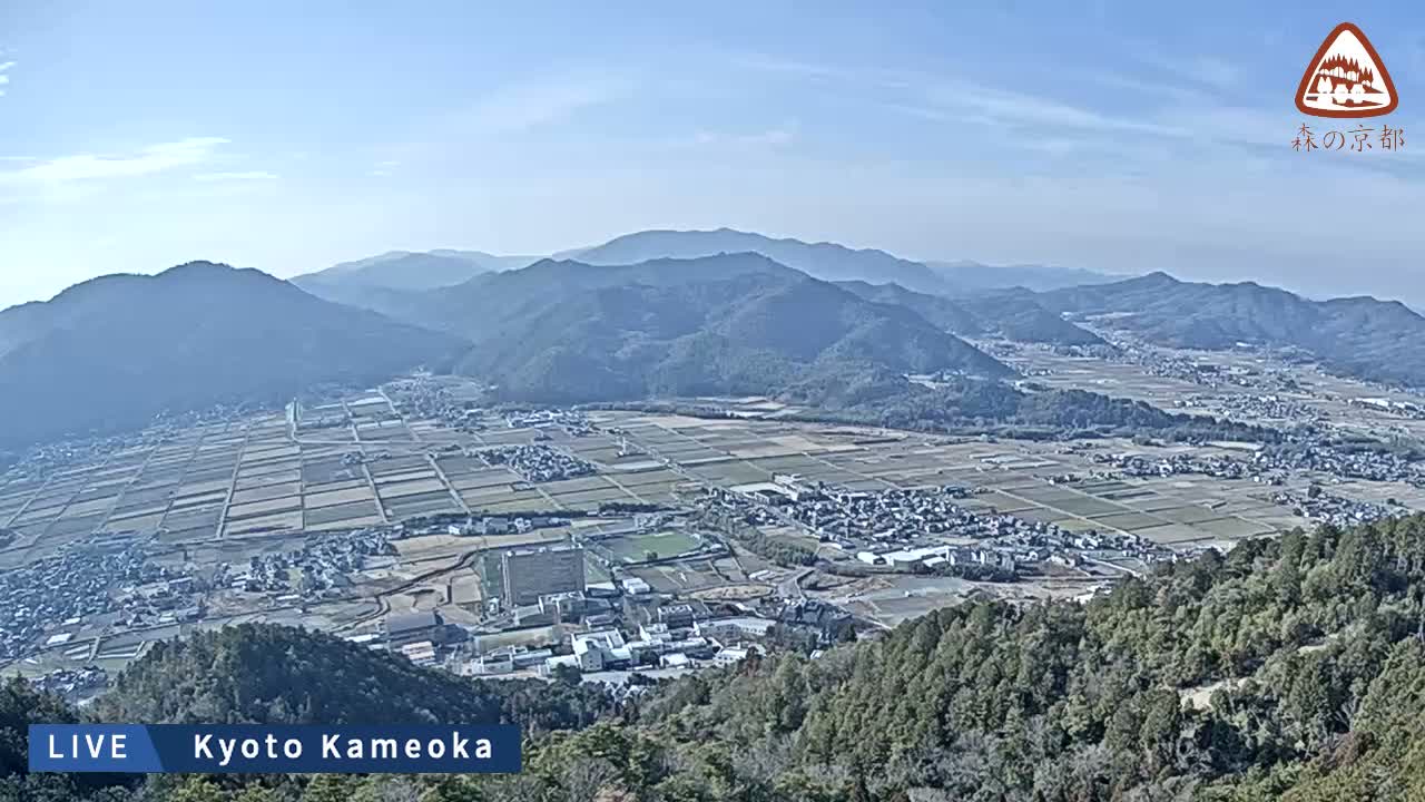 Kyoto, West Kameoka Skyline ( 京都・西亀岡スカイライン ) Live Cam - Otani Sogabecho Nanjo, Kameoka, Kyoto, Kyōto, Kansai, Japan