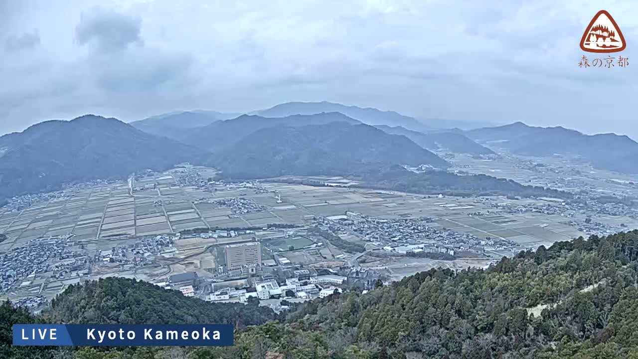 Kyoto, West Kameoka Skyline ( 京都・西亀岡スカイライン ) Live Cam - Otani Sogabecho Nanjo, Kameoka, Kyoto, Kyōto, Kansai, Japan