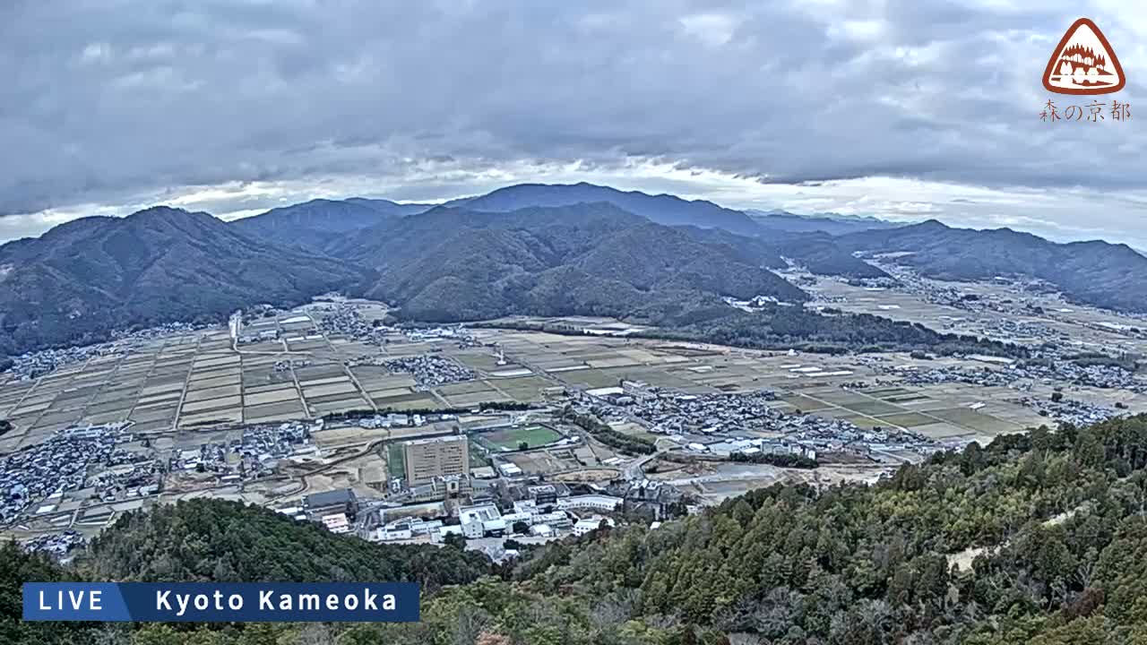 Kyoto, West Kameoka Skyline ( 京都・西亀岡スカイライン ) Live Cam - Otani Sogabecho Nanjo, Kameoka, Kyoto, Kyōto, Kansai, Japan