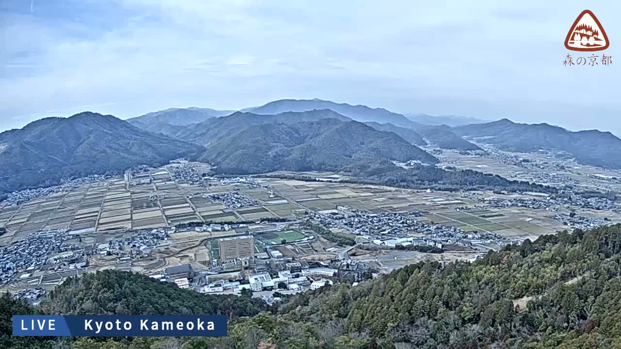 Kyoto, West Kameoka Skyline ( 京都・西亀岡スカイライン ) Live Cam - Otani Sogabecho Nanjo, Kameoka, Kyoto, Kyōto, Kansai, Japan