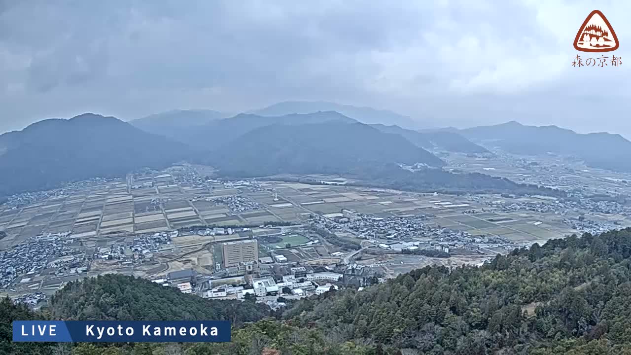 Kyoto, West Kameoka Skyline ( 京都・西亀岡スカイライン ) Live Cam - Otani Sogabecho Nanjo, Kameoka, Kyoto, Kyōto, Kansai, Japan