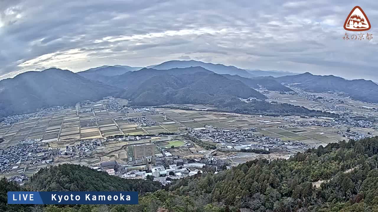 Kyoto, West Kameoka Skyline ( 京都・西亀岡スカイライン ) Live Cam - Otani Sogabecho Nanjo, Kameoka, Kyoto, Kyōto, Kansai, Japan